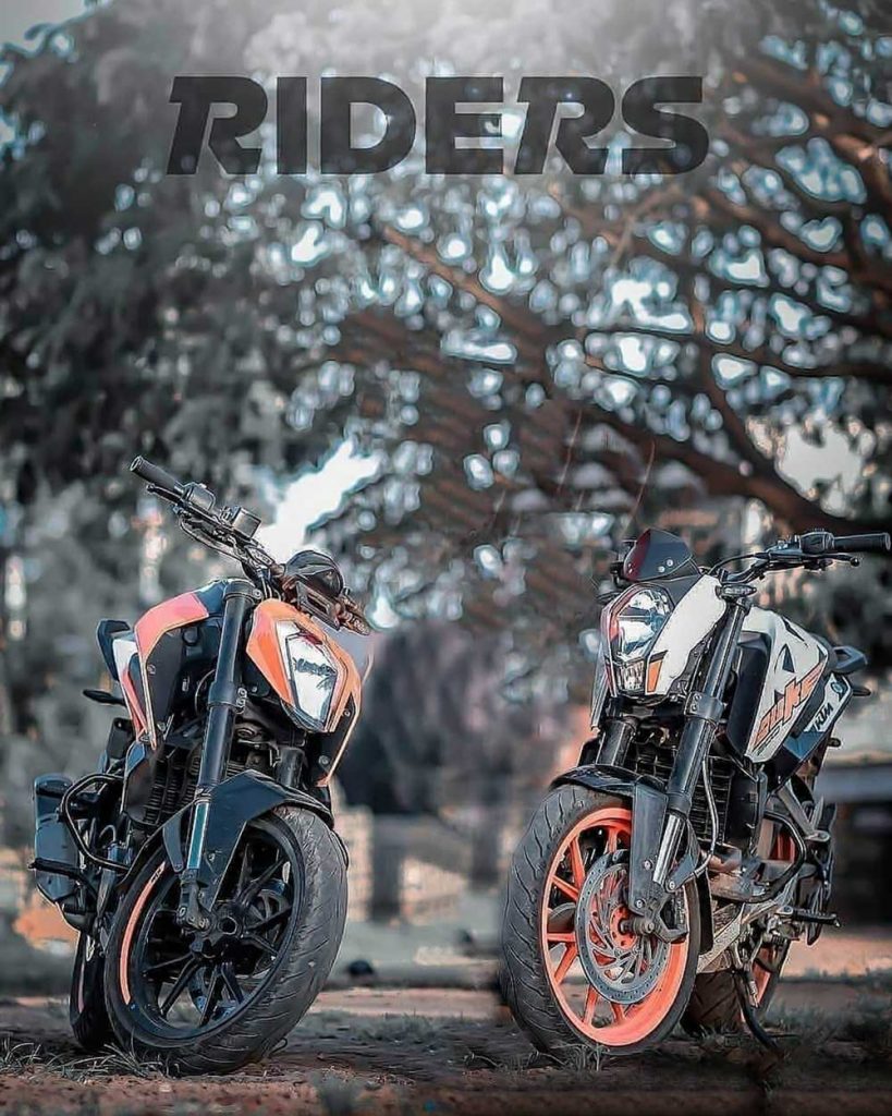 Riders Duke Bike Background Free Stock Image